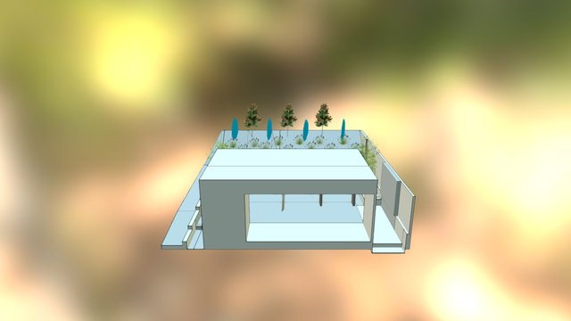 Fire Pit Garden 3D Model