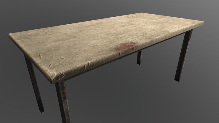 Table Crime Scene 3D Model