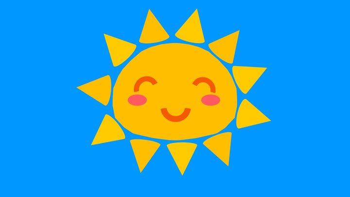 Happy Little Sun – Kostenloses 3D-Modell STL