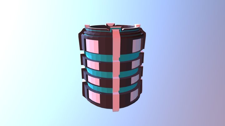 Scifi Barrel 3D Model