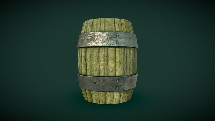 Old barrel 3D Model
