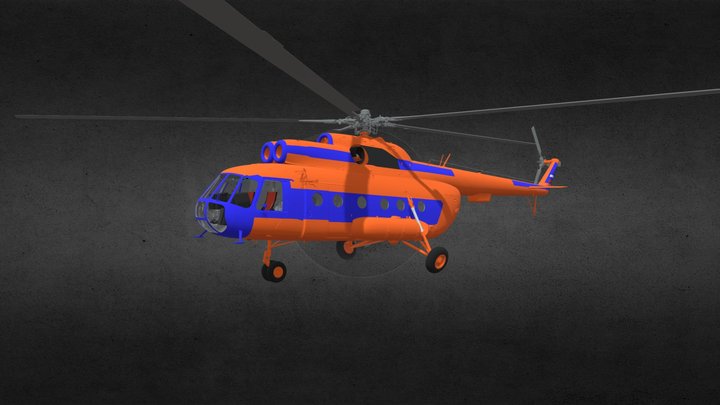 MI-8T 3D Model