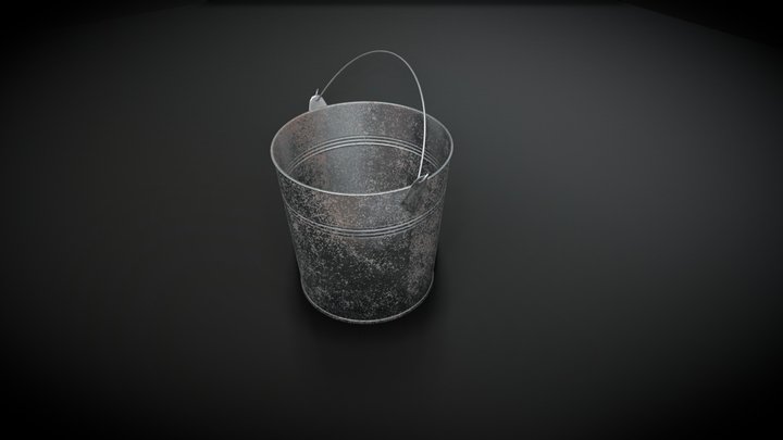 Bucket (Tin) 3D Model