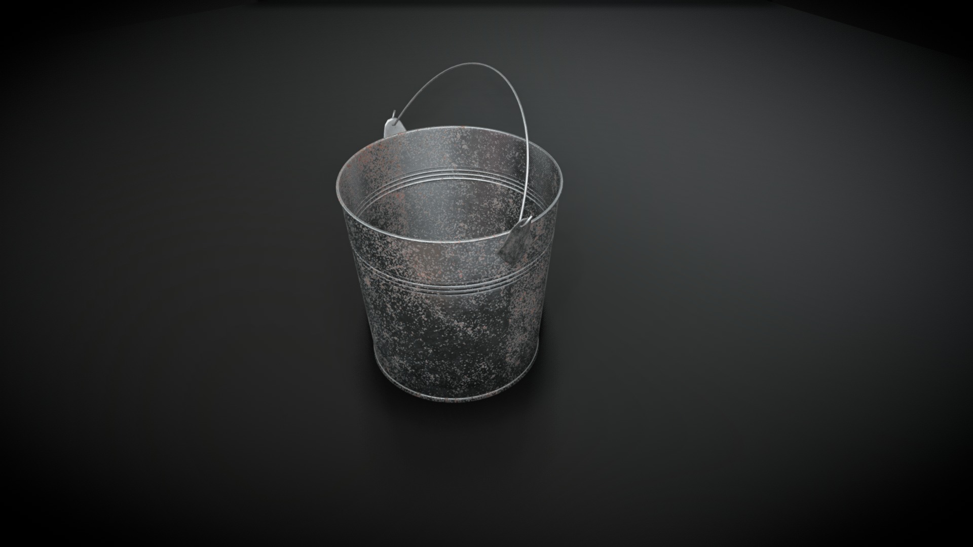 3D model Bucket (Tin) - This is a 3D model of the Bucket (Tin). The 3D model is about a glass with a string.