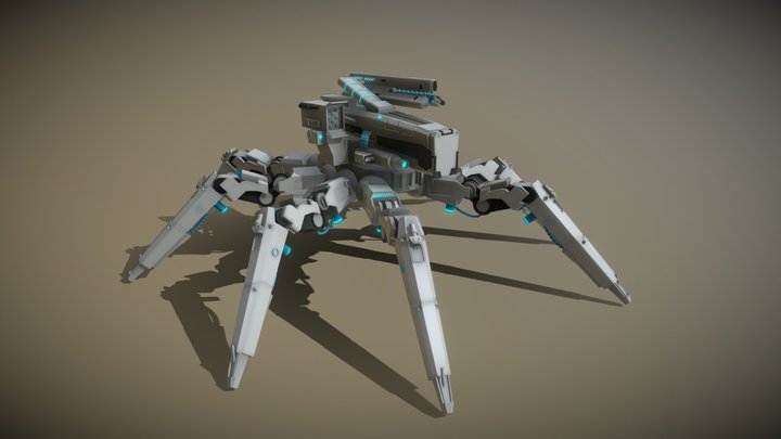Spider Mech V2 3D Model