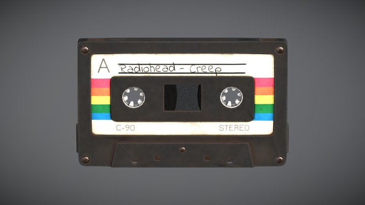 Vintage Cassette Tape 3D Model