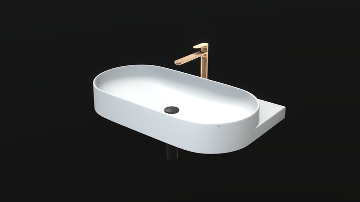 Ravak Yard 800 Washbasin 3D Model