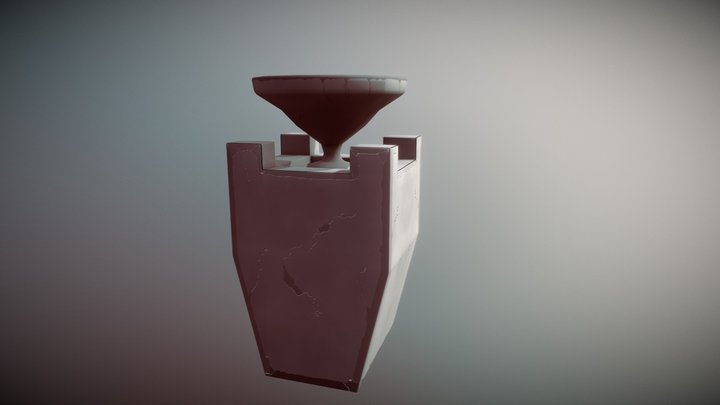 Tower Stone Vase 3D Model