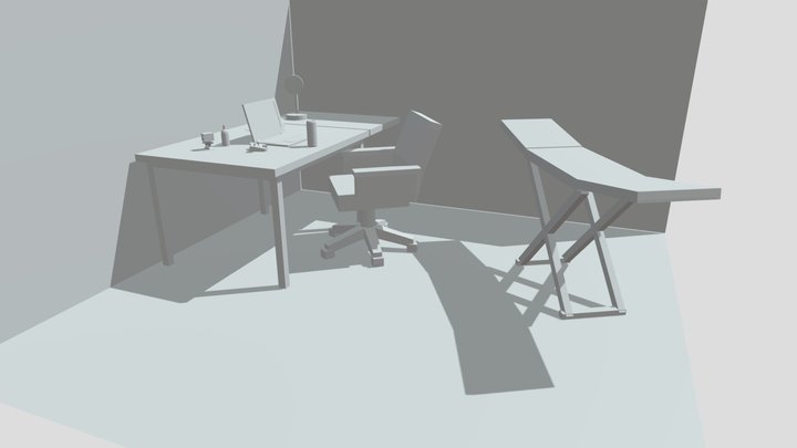 блокинг сцена Осипов Иван 3D Model