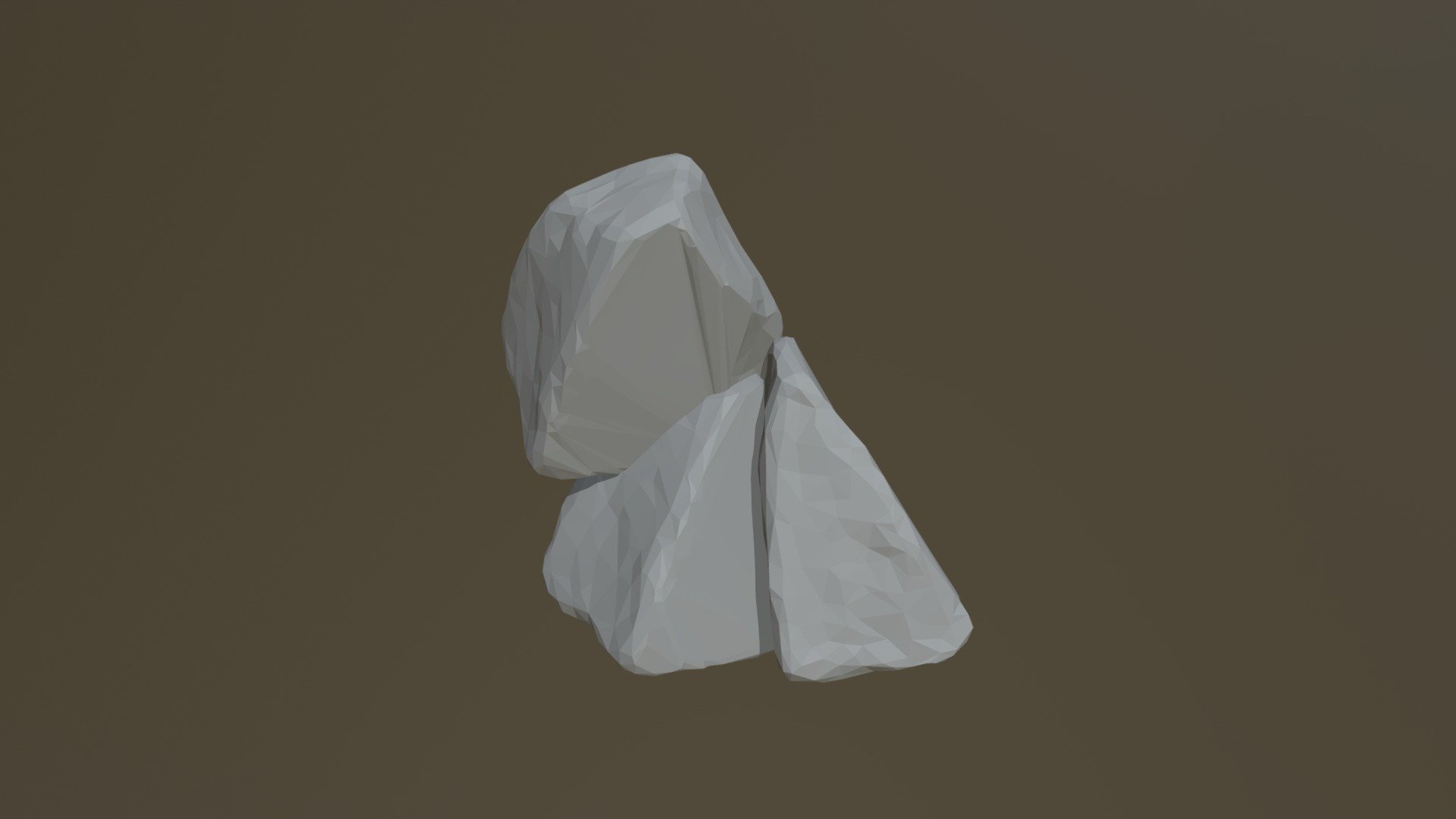 snowy rock