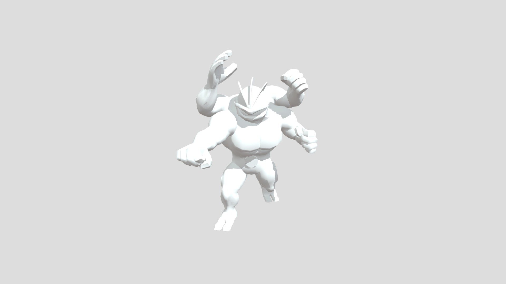 MACHAMP SMOOTH - Download Free 3D model by oceanhf [e7b5a67] - Sketchfab