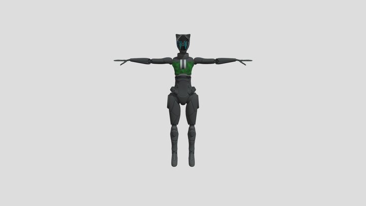 Robot_Rigged_Painted 3D Model