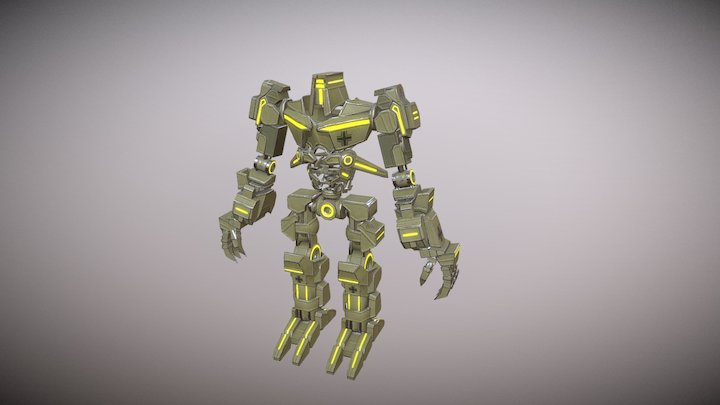 WW2 German Military Mech 3D Model