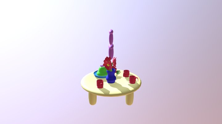 Tea Time Set 3D Model