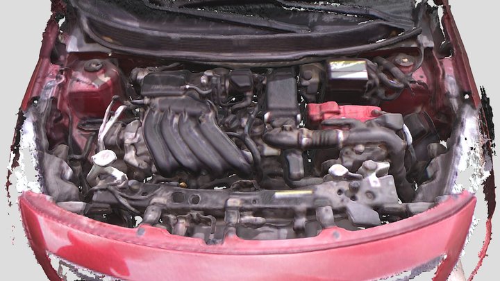 Nissan HR16DE engine - Kinect V1 Scan