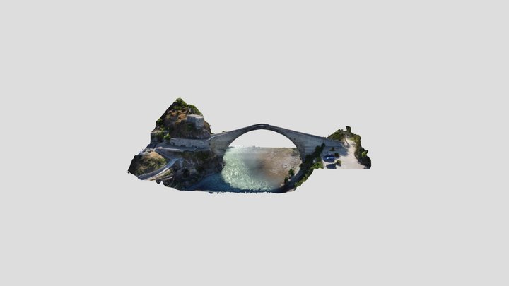 The stone bridge of Konitsa 3D Model