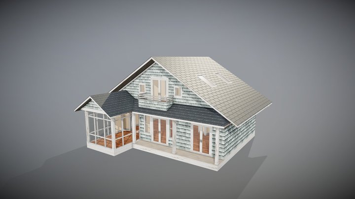 Beach House 3D Model