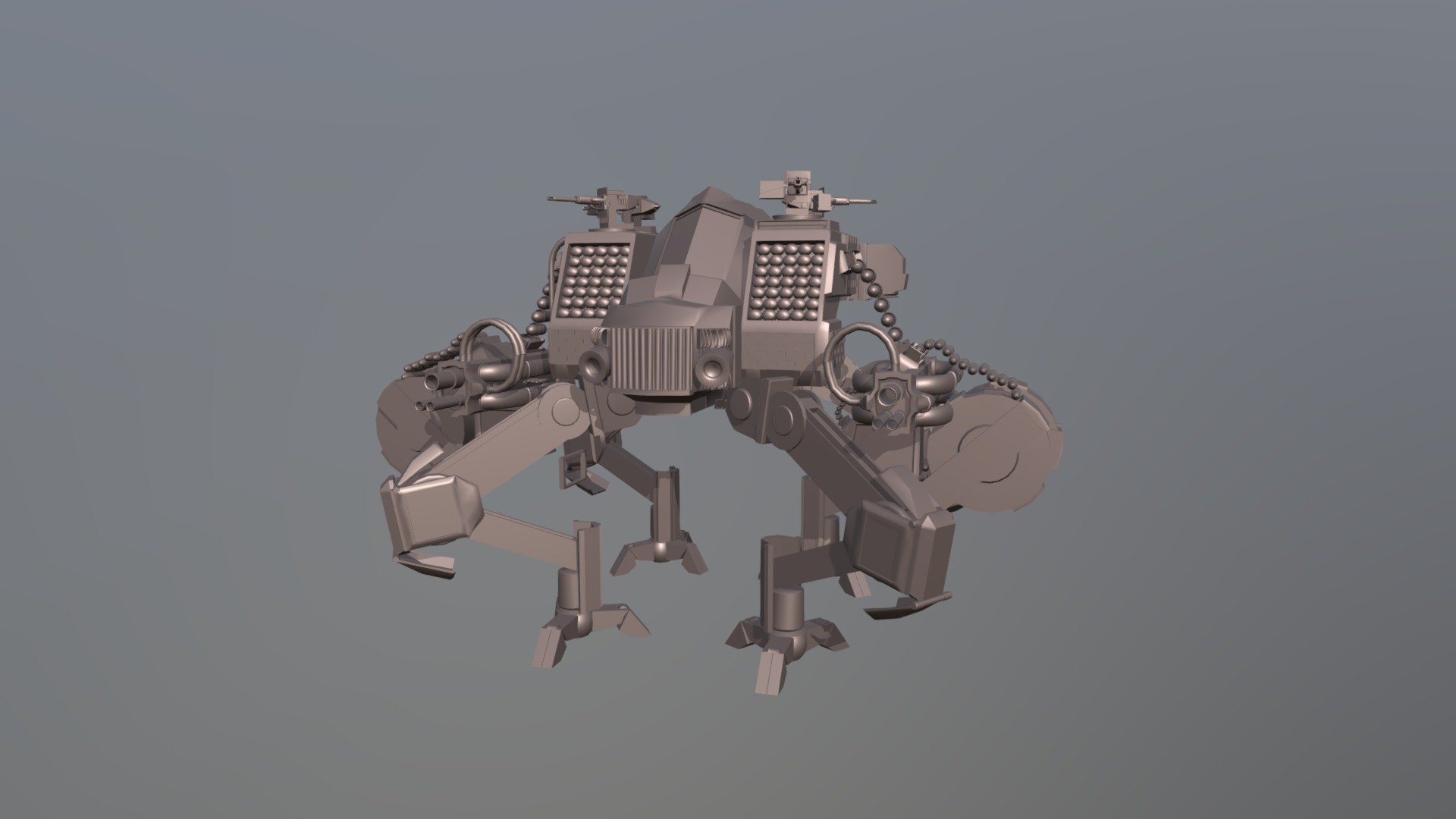 Battle_Mech- WIP - 3D model by Jester (@jesterssketchbook) [e7bab75 ...