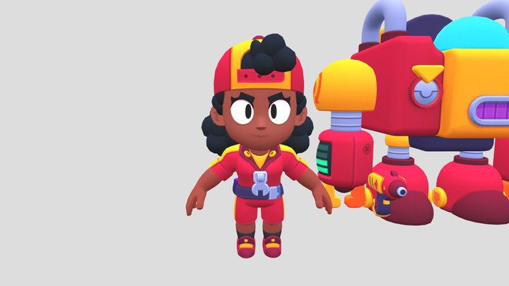 Meg brawl stars 3D Model