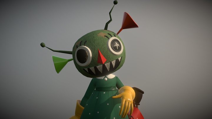 Alien Kid 3D Model