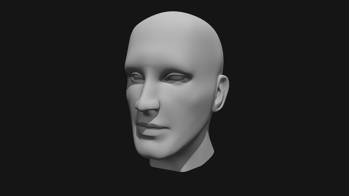 Male Face – Free 3D Model STL