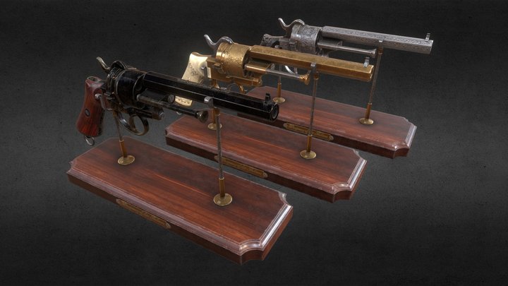 LEFAUCHEUX - Vintage Revolver 3D Model
