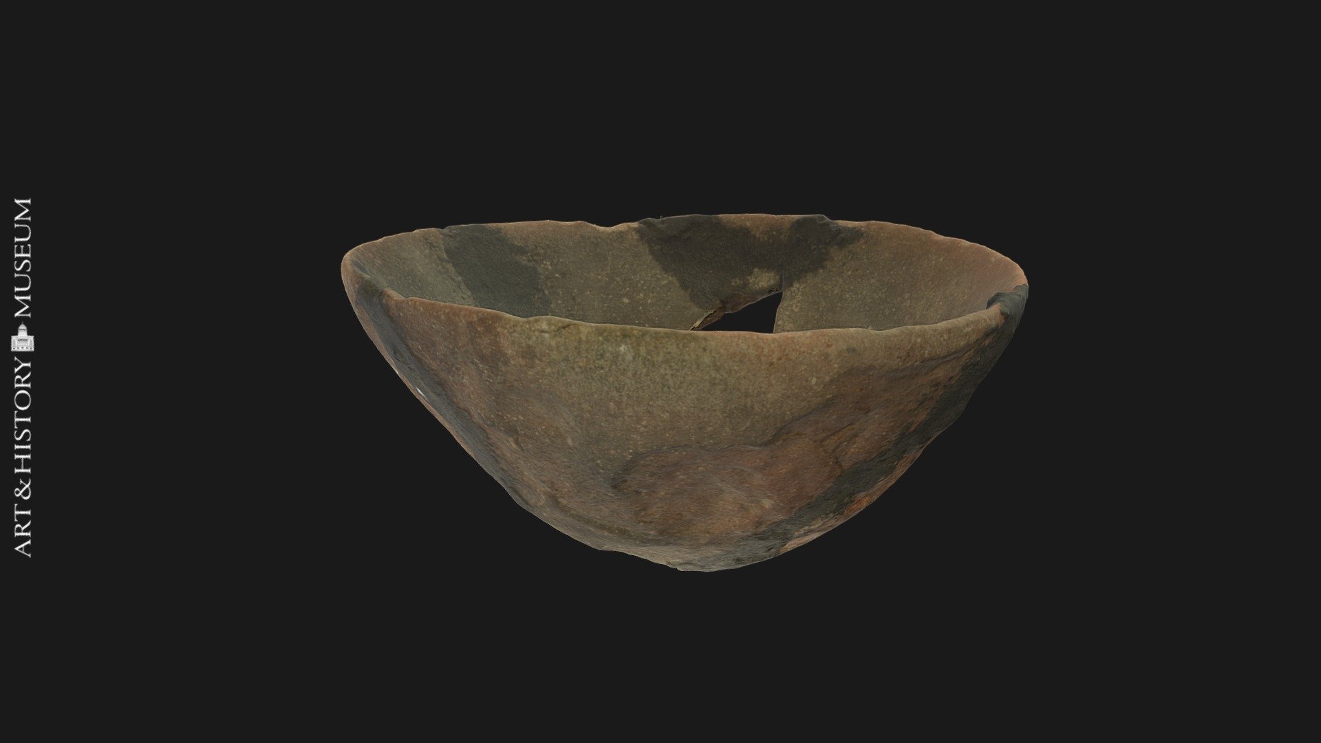 Bowl with conical base and flaring rim