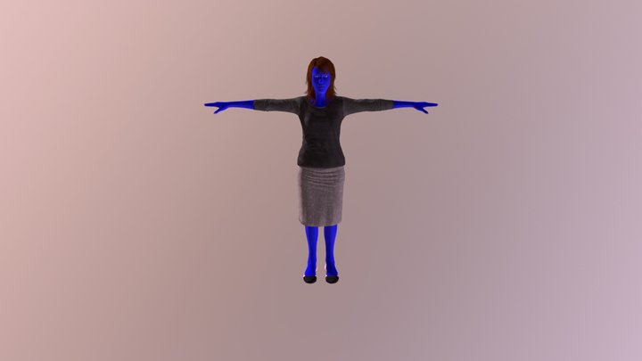 Female Avatarian Inspired 1 3D Model
