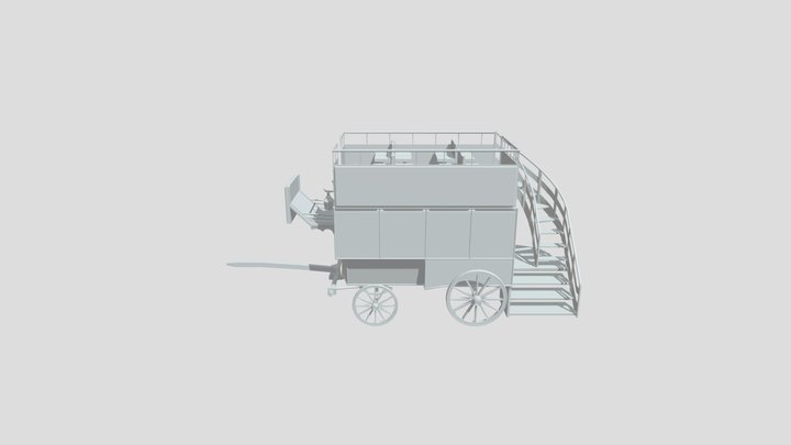 Chariot autobus de Londres 3D Model