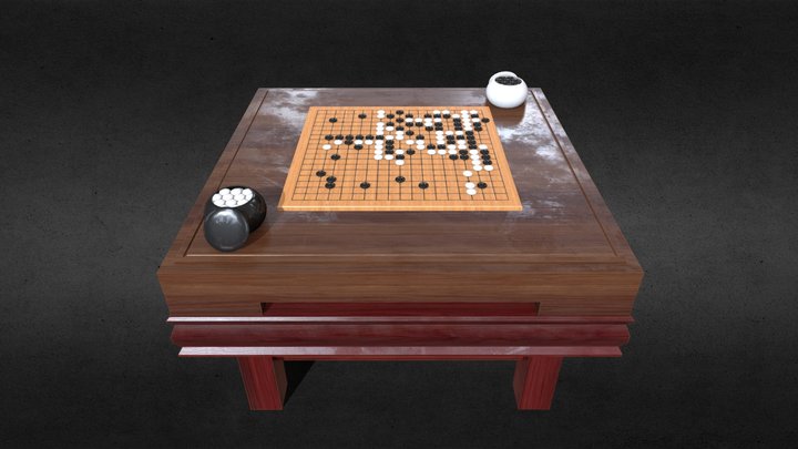 Go Ghess Board-4K-MaterialTest – Free 3D Model STL