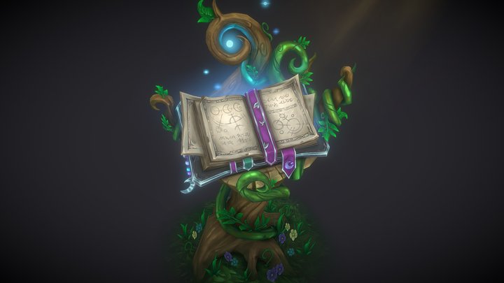 Tome of the Druid 3D Model