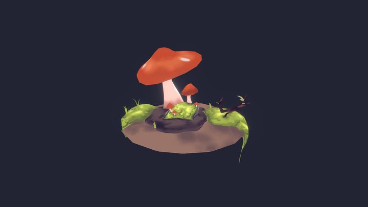 Forest Flora 3D Model