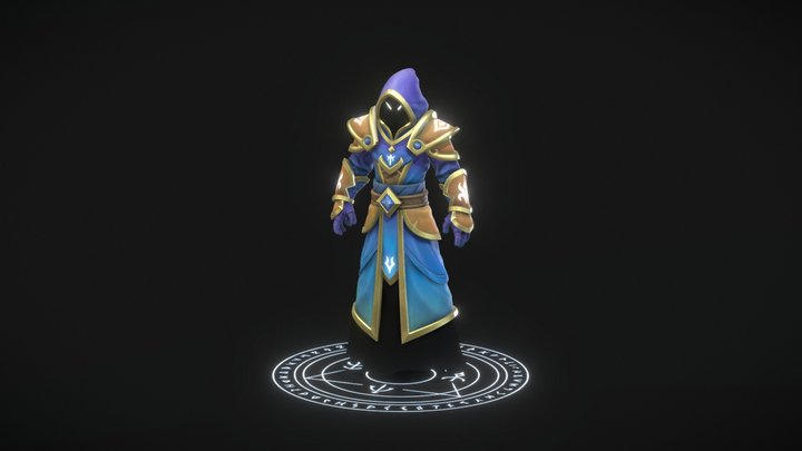 Codex Sage Thalorin - Arcane Mage 3D Model