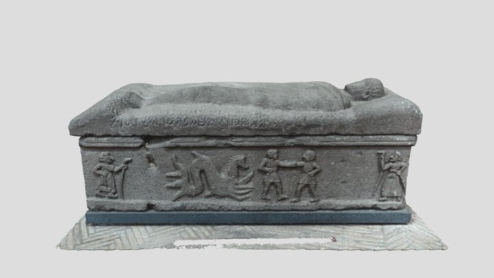 Sarcofago Lattanzi - museo Rocca Albornoz 3D Model