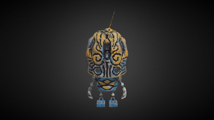 rusty Robot 3D Model