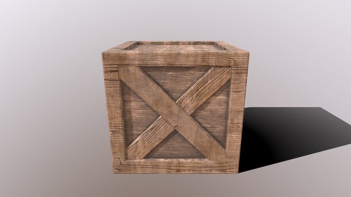 Wooden Crate | Game Ready With 4k Textures 3D Model