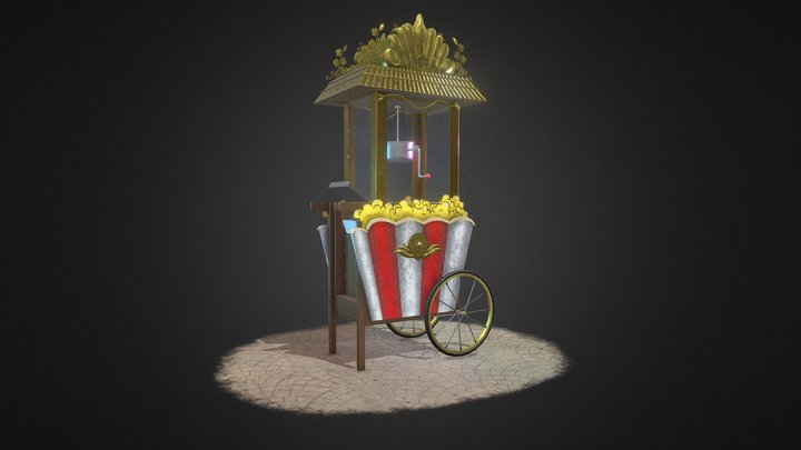 Popcorn Machine 3D Model