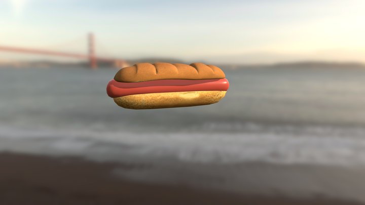 Hot Dog 3D 3D Model