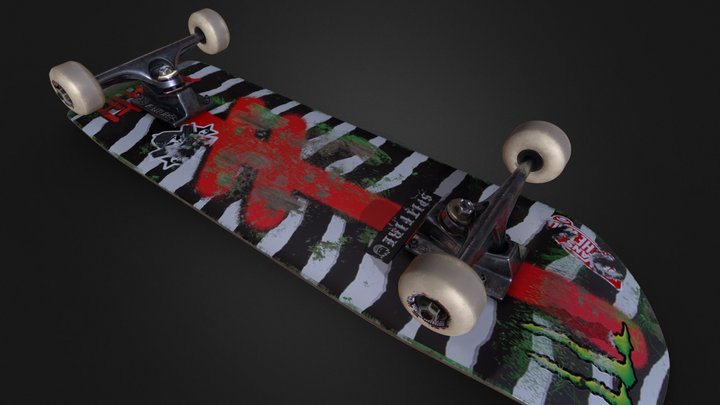 my personal skateboard 3D Model
