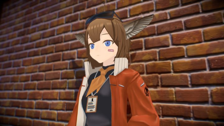 Aciddrop from Arknights 3D Model