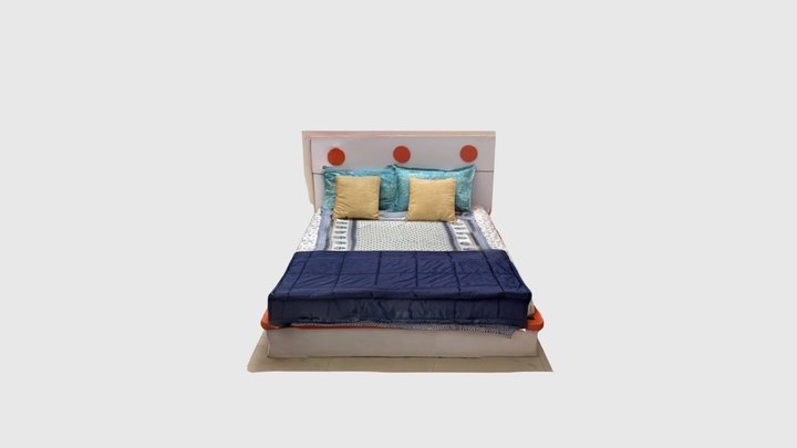 Comfy bed 3D Model