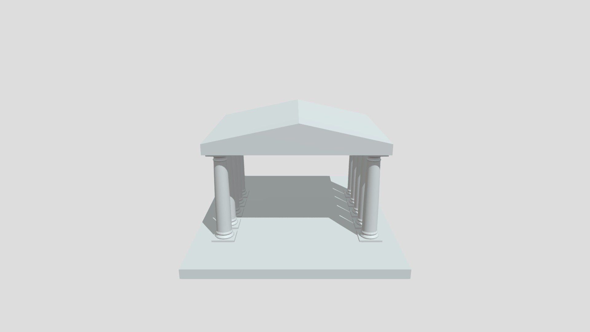 Doric Pillars With a Top Structure