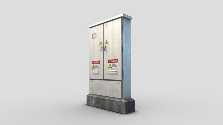 Electricbox003 - Street Kitbash Collection 3D Model
