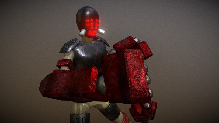 Lariat the Junk Fighter 3D Model