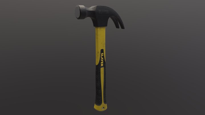 Hammer with textures 3D Model
