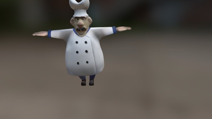 Chef Walk 3D Model