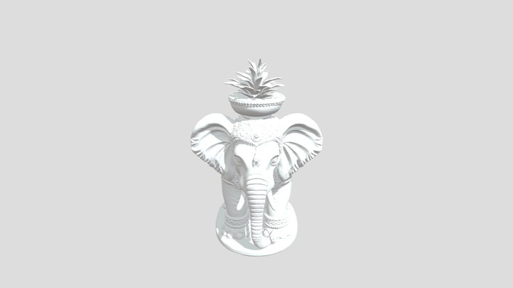 Ganesh Elephant Planter – 3D Model 3D Model