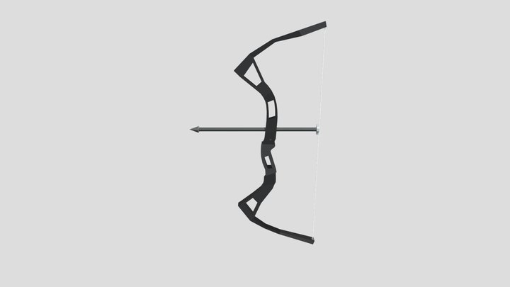 Low Poly - Bow&Arrow 3D Model