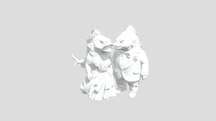 Fishy Matrimony 3D Model
