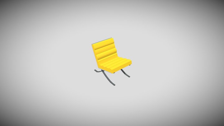 Sofa_kuning 3D Model